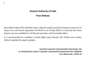 Airports Reopen